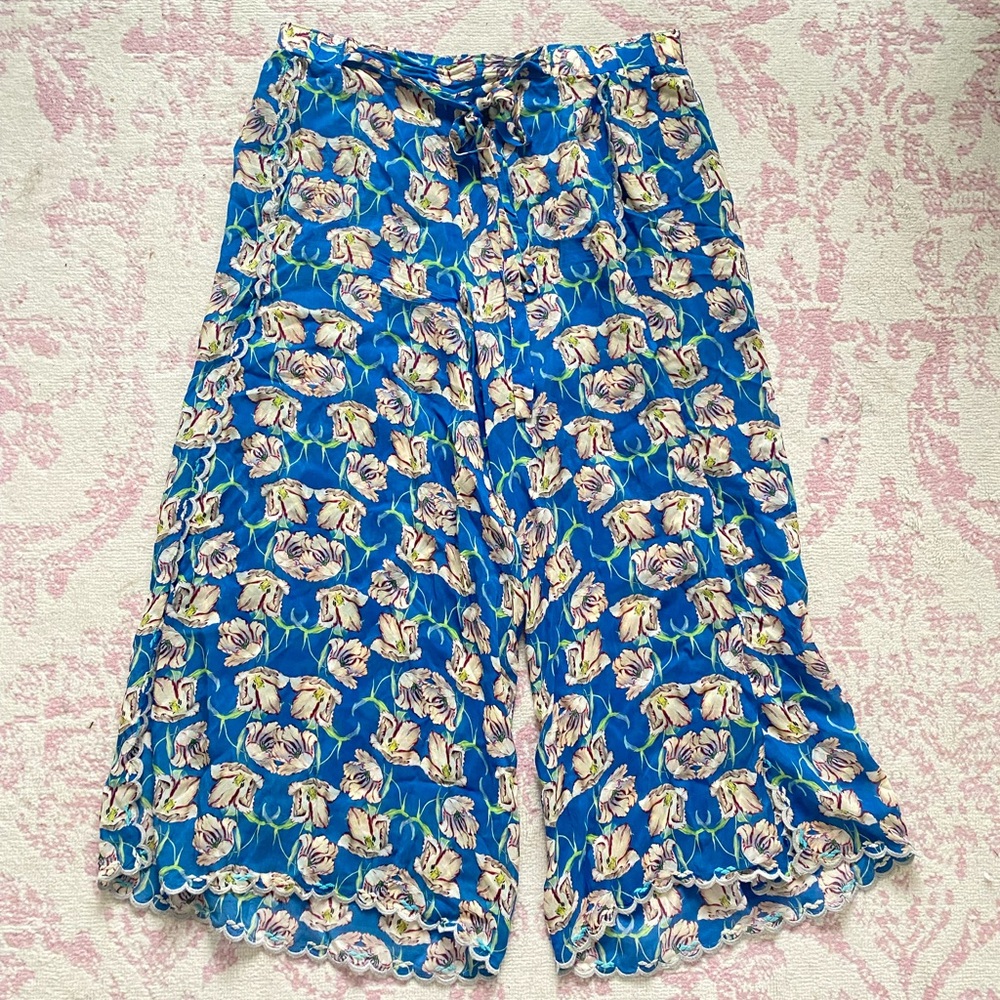 Johnny was floral split leg pants, size XXL
